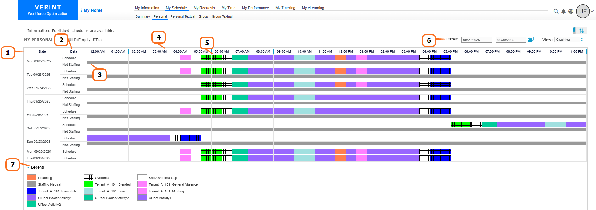 Personal Graphical Schedule